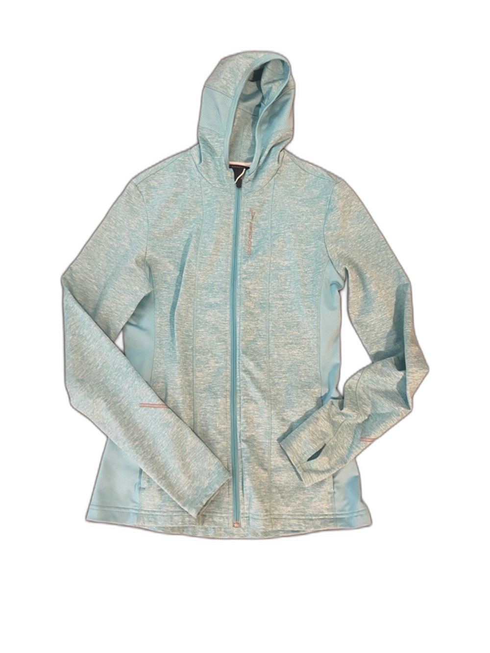 Brooks Light Aqua Hooded Sportswear’s Jacket Sz Medium